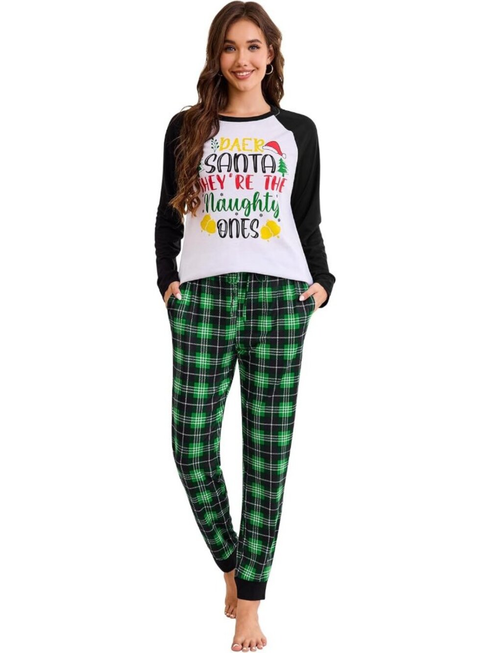 Cozy Women's Christmas Pajama Set | 2-Piece Long Sleeve Sleepwear for Holiday